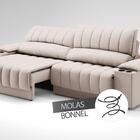 Sofá Com Porta Copos E Carregador Usb Retrátil E Reclinável M