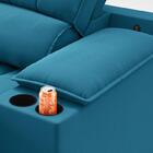 Sofá Com Porta Copos E Carregador Usb Retrátil E Reclinável M