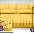 Sofá Com Porta Copos E Carregador Usb Retrátil E Reclinável M