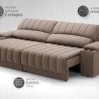 Sofá Com Porta Copos E Carregador Usb Retrátil E Reclinável M