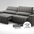 Sofá Com Porta Copos E Carregador Usb Retrátil E Reclinável M