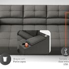 Sofá Com Porta Copos E Carregador Usb Retrátil E Reclinável R