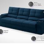 Sofá Com Porta Copos E Carregador Usb Retrátil E Reclinável R