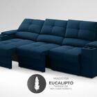 Sofá Com Porta Copos E Carregador Usb Retrátil E Reclinável R