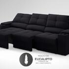 Sofá Com Porta Copos E Carregador Usb Retrátil E Reclinável R