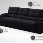 Sofá Com Porta Copos E Carregador Usb Retrátil E Reclinável R