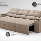 Sofá Com Porta Copos E Carregador Usb Retrátil E Reclinável R