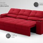 Sofá Com Porta Copos E Carregador Usb Retrátil E Reclinável R