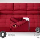 Sofá Com Porta Copos E Carregador Usb Retrátil E Reclinável R