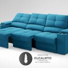 Sofá Com Porta Copos E Carregador Usb Retrátil E Reclinável R