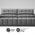 Sofá Com Porta Copos E Carregador Usb Retrátil E Reclinável S