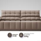 Sofá Com Porta Copos E Carregador Usb Retrátil E Reclinável S