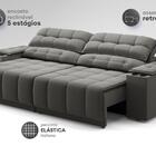 Sofá Com Porta Copos E Carregador Usb Retrátil E Reclinável S