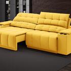 Sofá Com Porta Copos E Carregador Usb Retrátil E Reclinável S