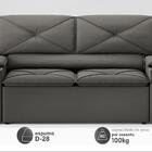 Sofá Com Porta Copos Retrátil E Reclinável Pop 1,54m Velosued