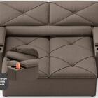 Sofá Com Porta Copos Retrátil E Reclinável Pop 1,54m Velosued