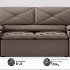 Sofá Com Porta Copos Retrátil E Reclinável Pop 1,54m Velosued