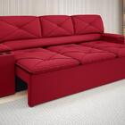 Sofá Com Porta Copos Retrátil E Reclinável Pop 2,05m Velosued