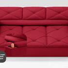 Sofá Com Porta Copos Retrátil E Reclinável Pop 2,05m Velosued