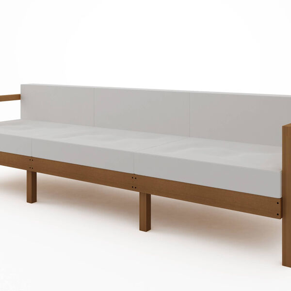 Sofa Componivel Lazy 3 Lugares Estrutura Jatoba + Almofadas 2