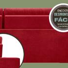 Sofá Confort 1,80m Assento Retrátil E Reclinável Velosuede Ve