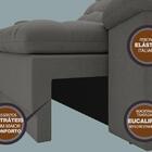 Sofá Confort  1,80m Assento Retrátil E Reclinável Velosuede C