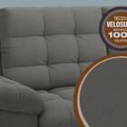 Sofá Confort  1,80m Assento Retrátil E Reclinável Velosuede C