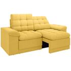 Sofá Confort  1,80m Assento Retrátil E Reclinável Velosuede C