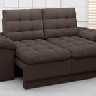 Sofá Confort  1,80m Assento Retrátil E Reclinável Velosuede C