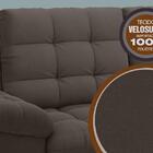 Sofá Confort  1,80m Assento Retrátil E Reclinável Velosuede C