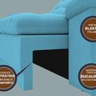 Sofá Confort  1,80m Assento Retrátil E Reclinável Velosuede T