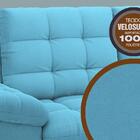 Sofá Confort  1,80m Assento Retrátil E Reclinável Velosuede T