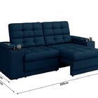 Sofá Confort Premium 2,05m Assento Retrátil/reclinável Porta