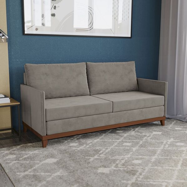 Sofá Cosmo Veludo Deluxe 188cm 02 Lugares S099-2 Kappesberg E