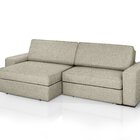 Sofá Cosmos - Retrátil / Reclinável 280 Cm Linho Marfim