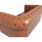 Sofá Couro Sintético 3 Lugares Chesterfield Jared Yescasa Mar