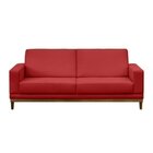 Sofá Cronus 2 Lugares 1,45m Em Suede  Vermelho