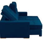 Sofá Curitiba Modular 3 Lugares 230cm Retrátil Reclinável Azul