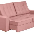 Sofá Curitiba Modular 3 Lugares 230cm Retrátil Reclinável Rose