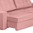 Sofá Curitiba Modular 3 Lugares 230cm Retrátil Reclinável Rose