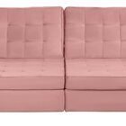 Sofá Curitiba Modular 3 Lugares 230cm Retrátil Reclinável Rose