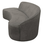 Sofá Curvo 02 Lugares 150cm Braço Esquerdo Eron Poliéster Cin