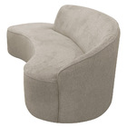 Sofá Curvo 02 Lugares 150cm Eron Braço Esquerdo Suede Camurça