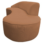 Sofá Curvo 03 Lugares 210cm Eron Braço Direito Bouclé Terraco