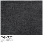 Sofá Curvo 03 Lugares 210cm Eron Braço Esquerdo Linho Preto A