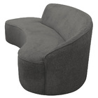 Sofá Curvo 04 Lugares 230cm Eron Braço Esquerdo Poliéster Cin