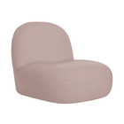 Sofá Curvo 120cm 2 Lugares E 1 Poltrona Amsterdã Bouclé - Doc