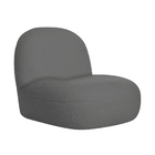 Sofá Curvo 120cm 2l E 1 Poltrona Orgânico Escritório Recepção