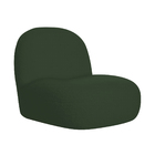 Sofá Curvo 120cm 2l E 2 Poltronas Orgânico Escritório Recepçã