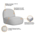 Sofá Curvo 140cm 2 L E 2 Poltrona Orgânico Escritório Recepçã